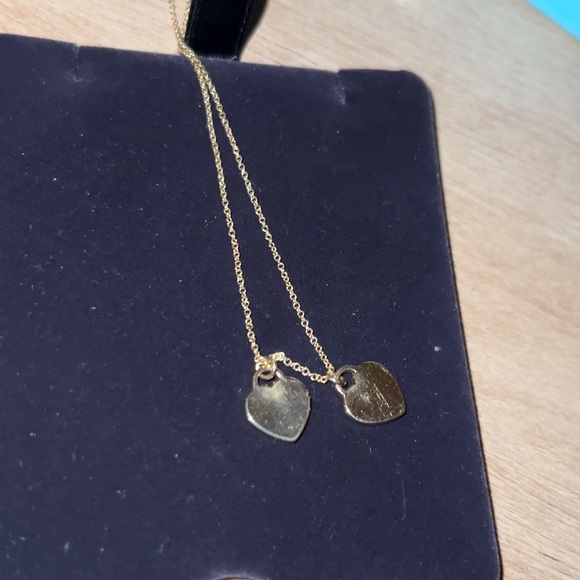 Tiffany & Co. Gold and Blue Mini Heart Pendant Necklace - Picture 13 of 17